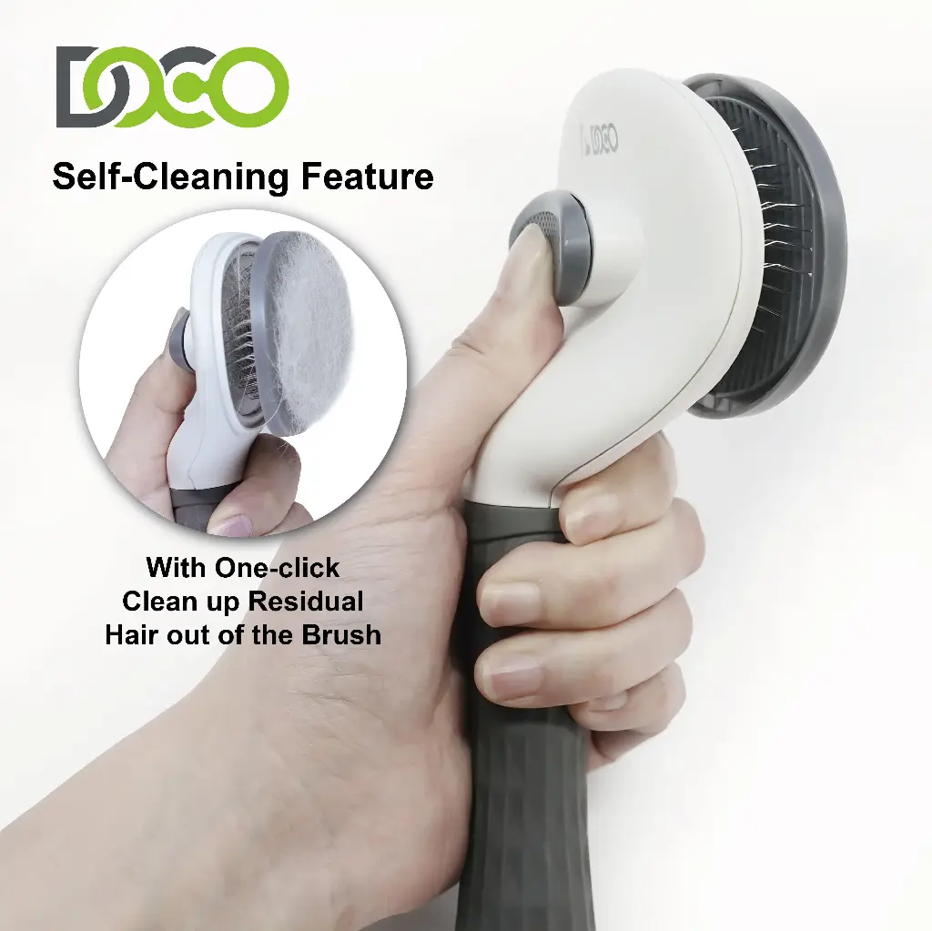 DOCO® Hair Removal Pet Brush 19.5 x 10.5 x 5.5cm-Grey