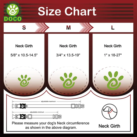 DOCO® LOCO Collar Medium-2.0 x 34-49cm H