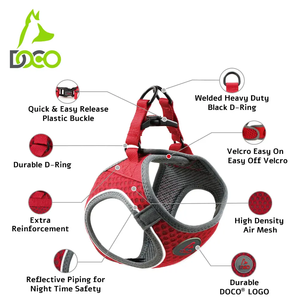 DOCO® NET Mesh Sport Harness X.Small-34-36cm / 2-3kg-Orange