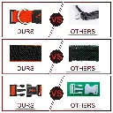 Doco Puffy Mesh Collar (DCA102)[Color - Red, Size - XL]