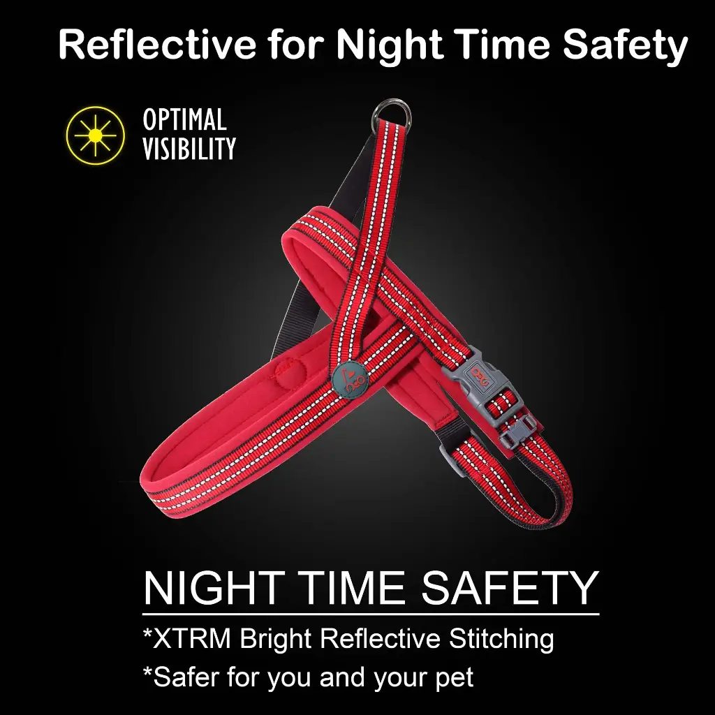 Doco Vario Neoprene Harness Reflective (DCV201)[Color - Orange, Size - M/L]