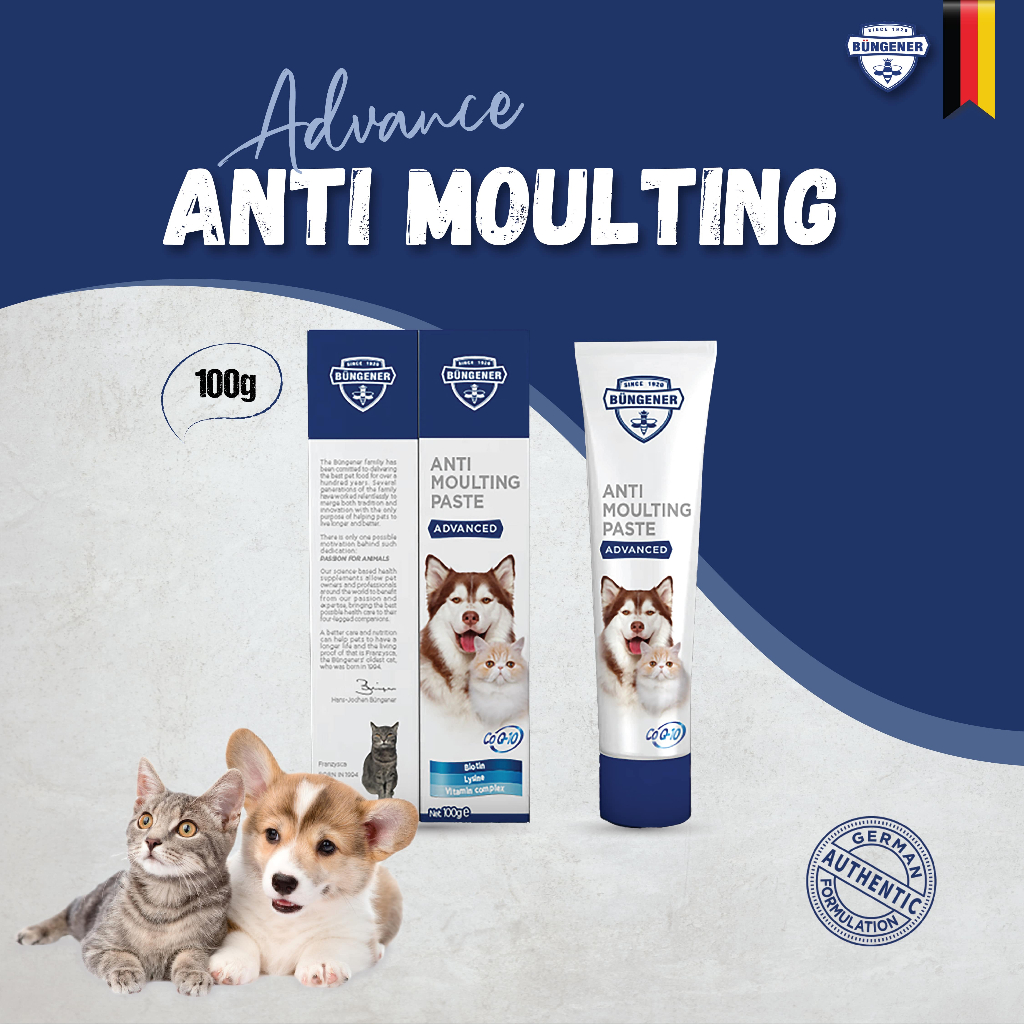 Bungener Advanced Anti Moulting Paste For Dogs & Cats-100g [Weight - 100g]
