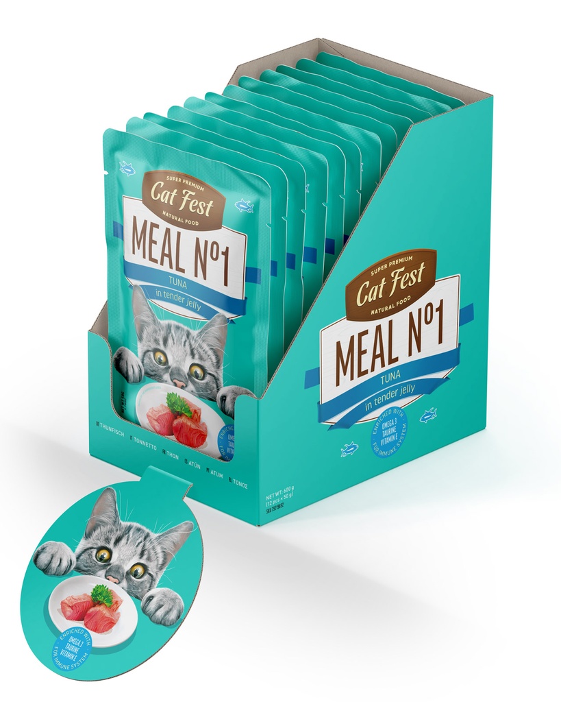Cat Fest Meal No 1 Cat Food in Jelly-Tuna 50g