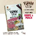 Dentalight Yumm Stix For Dogs-Wet & Soft - Yogurts With Grape & Peach 70g