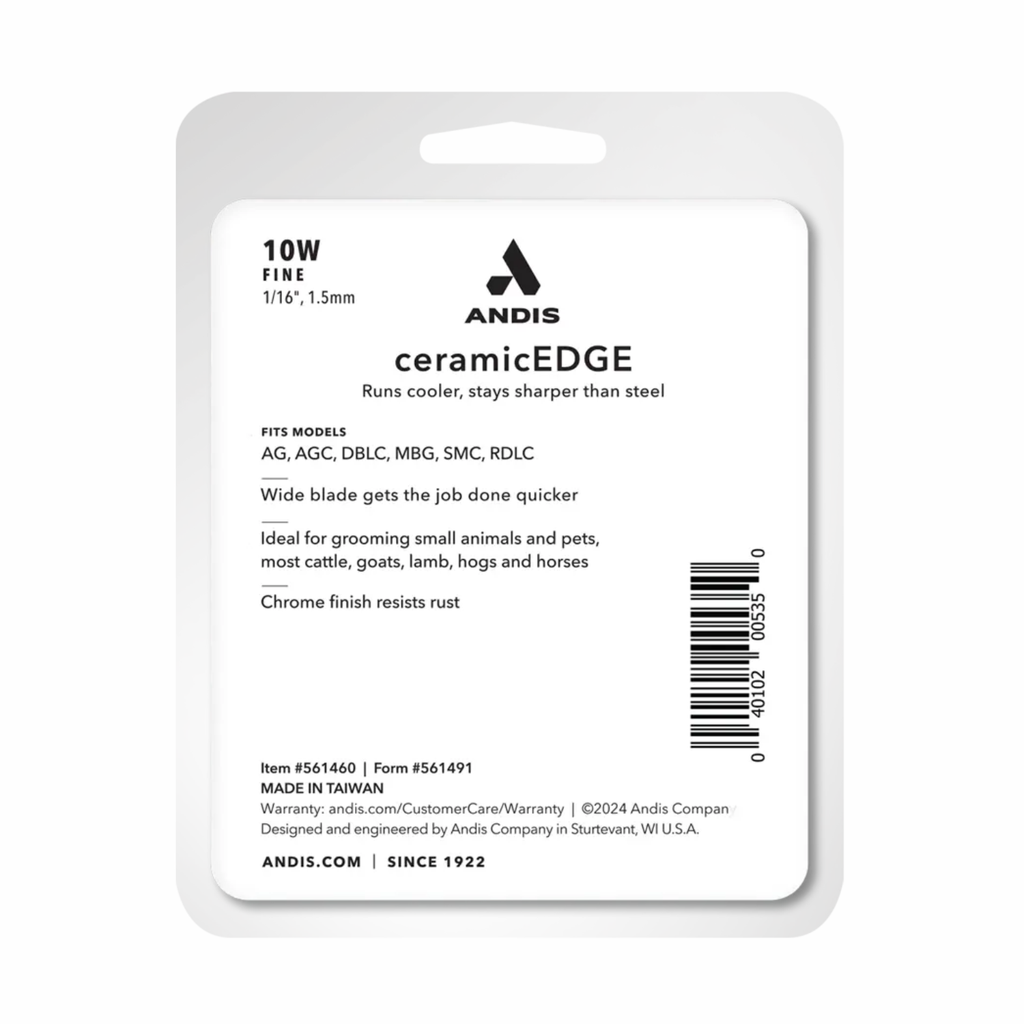 Andis CeramicEDGE® #10W Fine Wide Blade