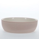 Duvo+ Feeding Bowl-Stone-Sandy coral M - 950ml - 17x17x6cm Pink