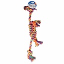 Duvo+ Tug Toy-Multicolour Cotton Rope-2 knots- 55x10x7cm