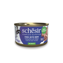 Schesir Complete & Balanced Nutrition Wet Cat Food in Jelly Can- Tuna With Beef 85g [MOQ:12pcs]