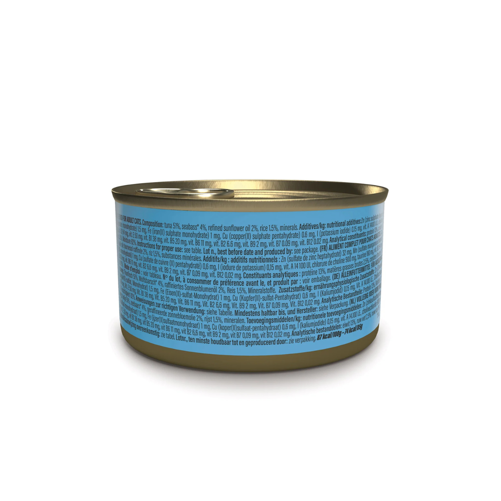 Schesir Complete & Balanced Nutrition Wet Cat Food in Jelly Can- Tuna With Seabass 85g [MOQ:12pcs]