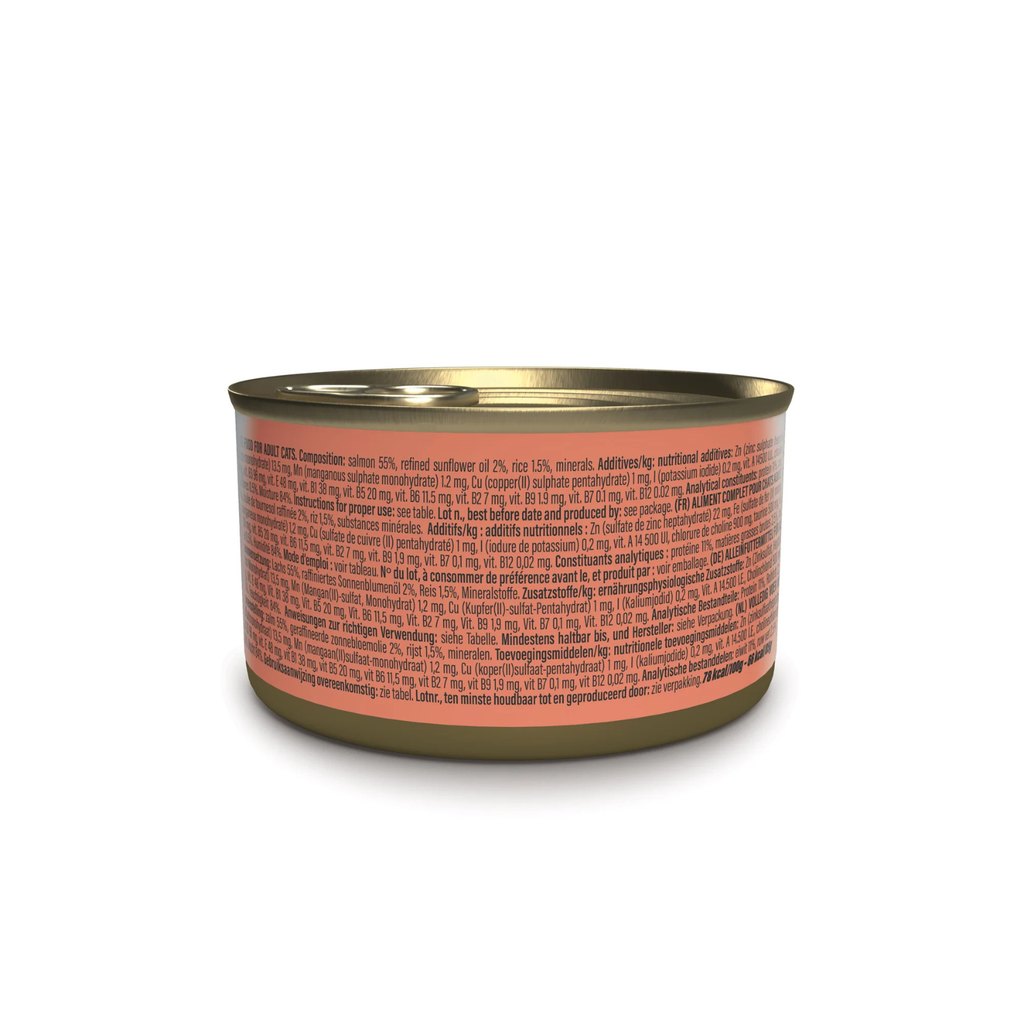 Schesir Complete & Balanced Nutrition Wet Cat Food in Broth Can- Natural Salmon 85g [MOQ:12pcs]
