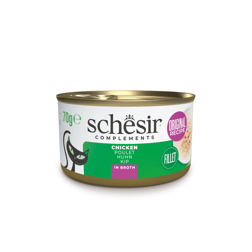Schesir Wet Cat Food In Broth Can-Chicken 70g [MOQ:12pcs]