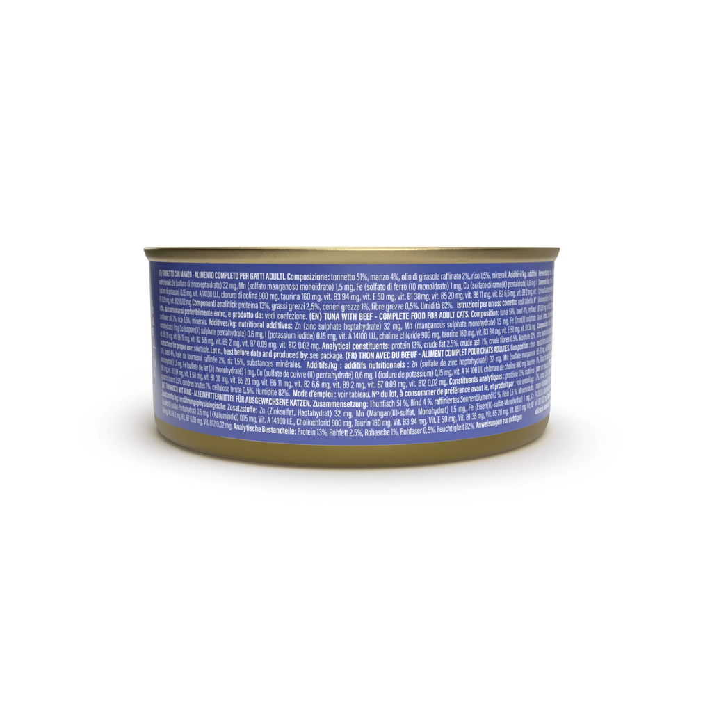 Schesir Complete & Balanced Nutrition Wet Cat Food in Jelly Can- Tuna With Beef 140g [MOQ:8pcs]