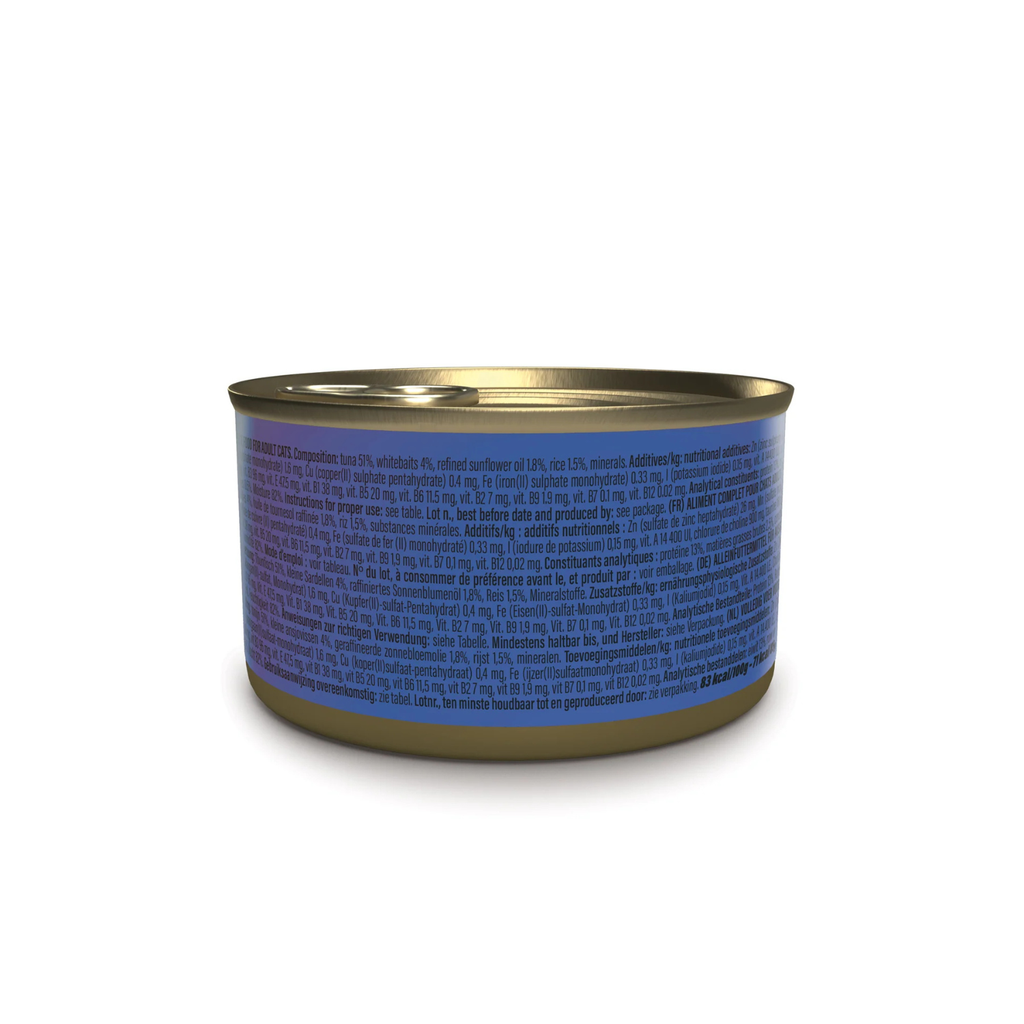 Schesir Complete & Balanced Nutrition Wet Cat Food in Broth Can- Tuna With Whitebait 85g [MOQ:12pcs]