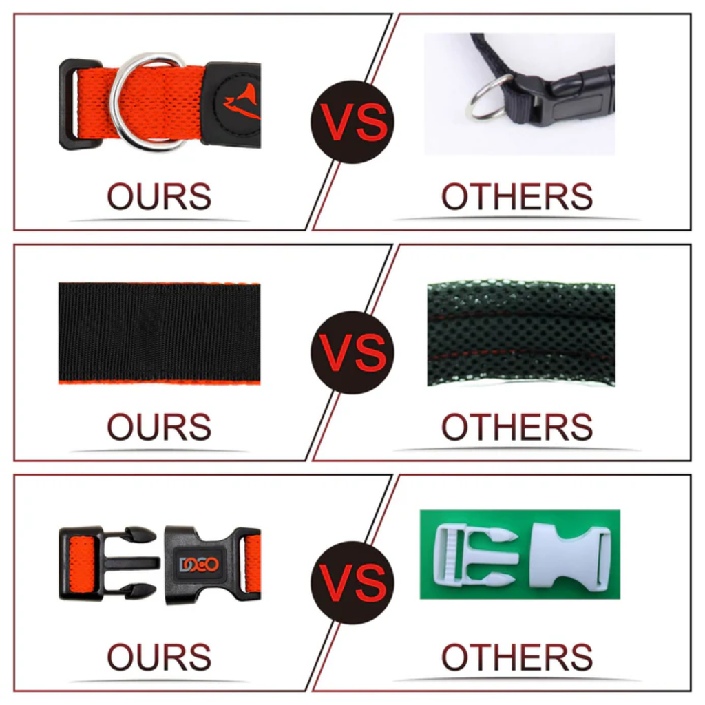 DOCO® Puffy Air Collar Large-3.2 x 45-66cm-Rasberry Pink