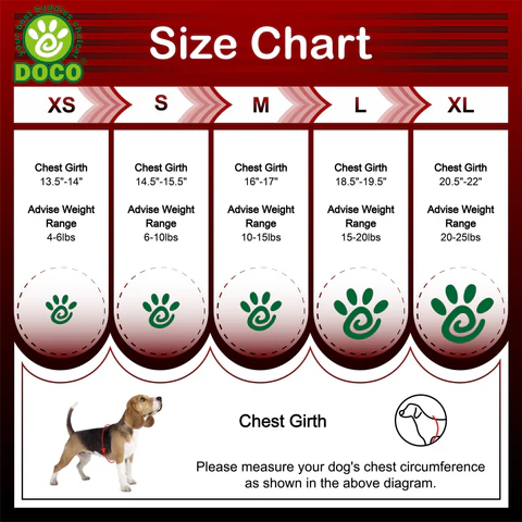 DOCO® Athletica QUICK FIT Reflective Harness XX.Small-30-34cm / 1-2kg-Black