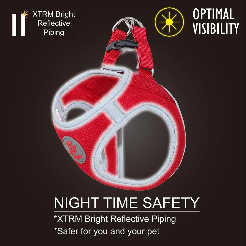 DOCO® Athletica QUICK FIT Reflective Harness XXX.Small-24-28cm / 0.5-0.9kg-Rasberry Pink