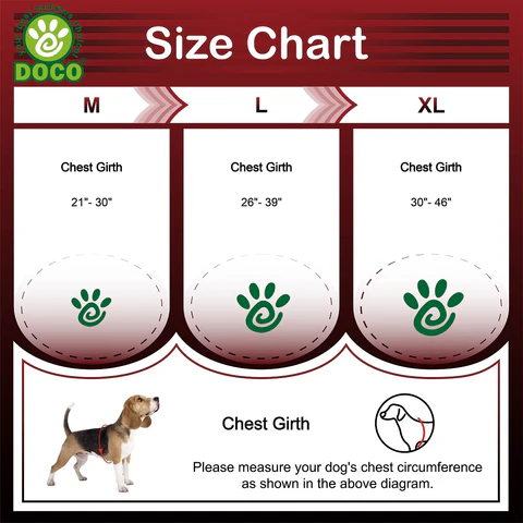 DOCO® Puffy Air Step- In Harness Medium-2.5 x 53-77cm-Turquoise