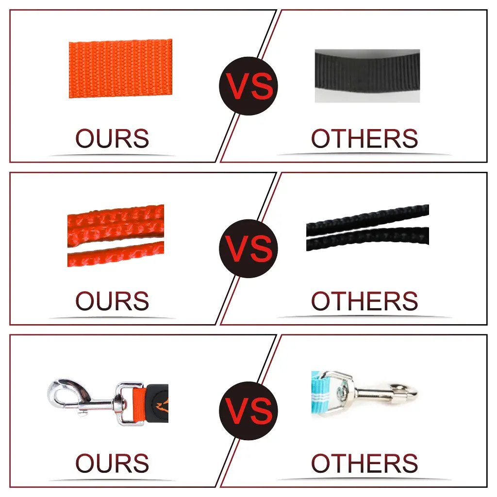 DOCO® Signature Nylon Leash - 6ft-1.0 x 180cm (XS)-Red