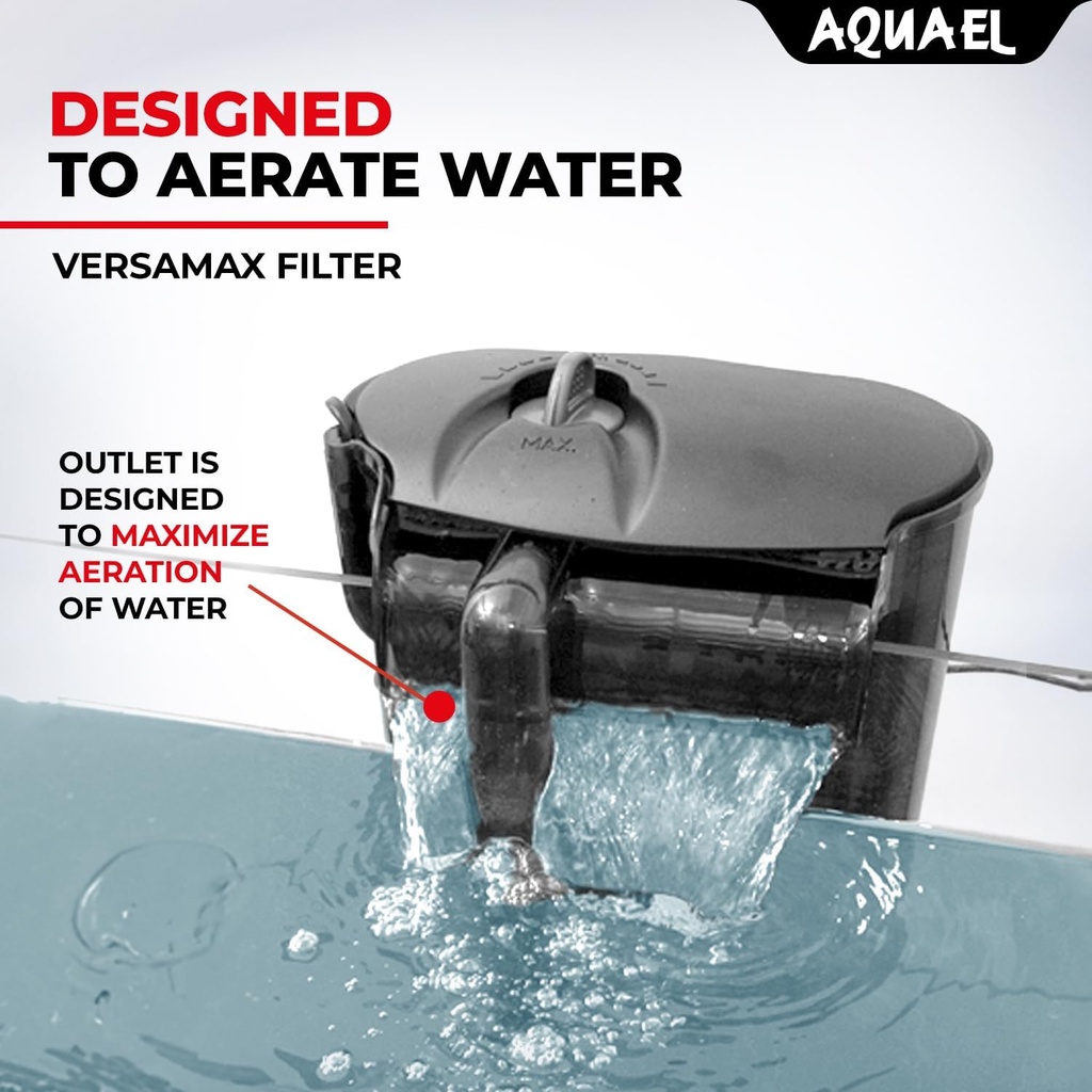 Aquael VersaMax 2 External Filter [Max Flow:800 l/h] For 40-200 Litres Aquarium