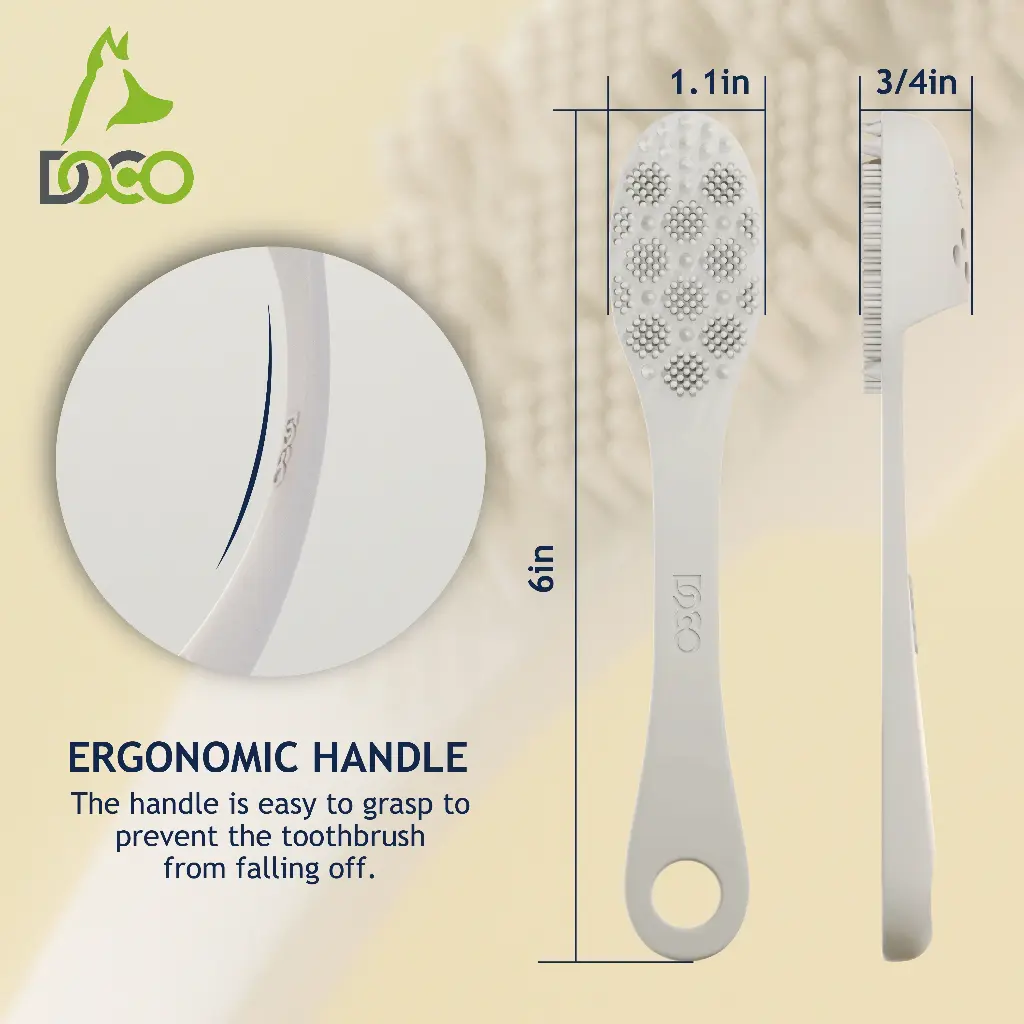 DOCO® Silicone Toothbrush 2.8 x 15cm (4pcs/box)-Mix Color
