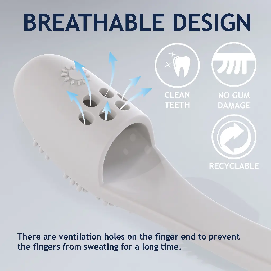 DOCO® Silicone Toothbrush 2.8 x 15cm (4pcs/box)-Mix Color