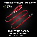 DOCO® Silver Reflective Mesh Leash Small-1.5 x150cm-Black