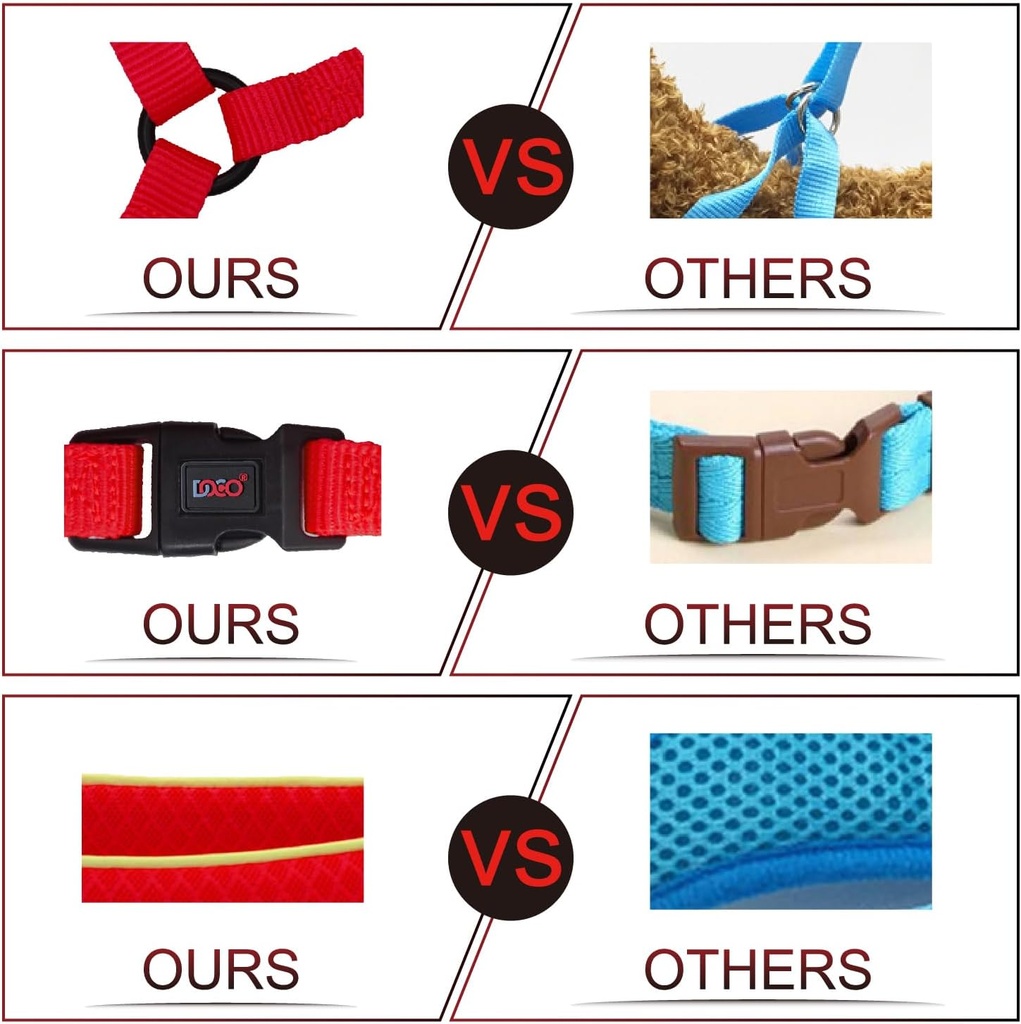 DOCO® Reflective Chest Plate Mesh Free- Walking Harness X.Small-44 x 40-44cm-Grey