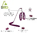 DOCO® Signature Cat Harness + Leash 6ft [Neck1x19-27cm; Chest1x28.5-46cm]-Grey