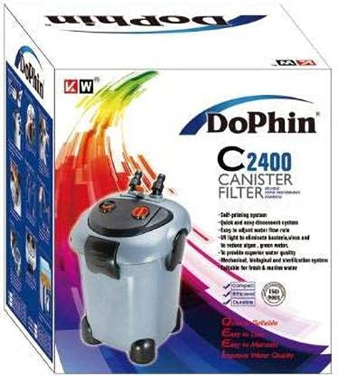 KW Zone Dophin Canister Filter[Model - FDC2400, Max Output - 2400L/H, Options - With UV]