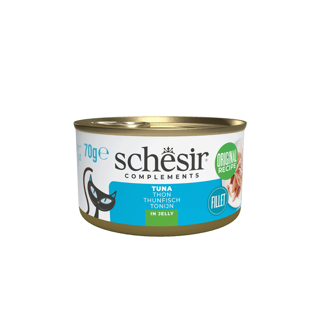 Schesir Complements Cat Wet Food  in Jelly Can- Tuna 70g [MOQ:12pcs]