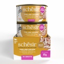 Schesir Complete & Balanced Nutrition Wet Cat Food in Broth Can- Tuna With Chicken 85g [MOQ:12pcs]