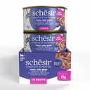 Schesir Complete & Balanced Nutrition Wet Cat Food in Broth Can- Tuna With Beef 85g [MOQ:12pcs]
