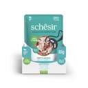 Schesir Complete & Balanced Nutrition Wet Cat Food in Jelly Pouch- Tuna With Seabreem 85g [MOQ:12pcs]
