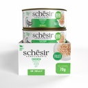Schesir Complements Cat Wet Food  in Jelly Can- Chicken 70g [MOQ:12pcs]