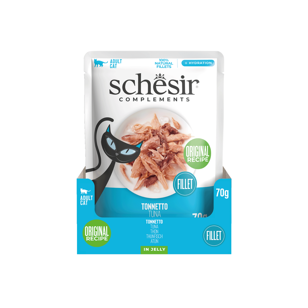 Schesir Complements Cat Wet Food  in Jelly Pouch- Tuna 70g [MOQ:12pcs]