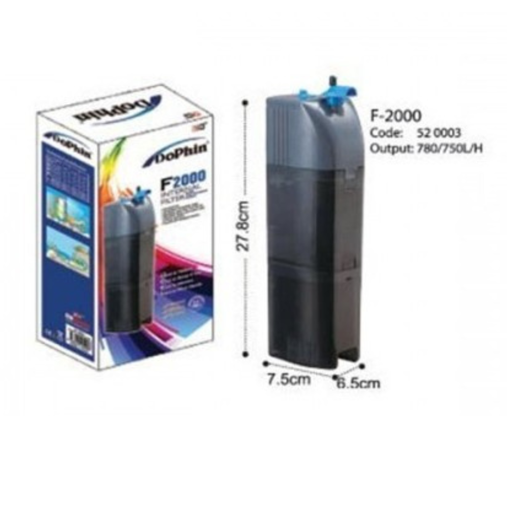 KW Zone Dophin Internal Filter[Max Output - 850L/H, Model - FDF2000]