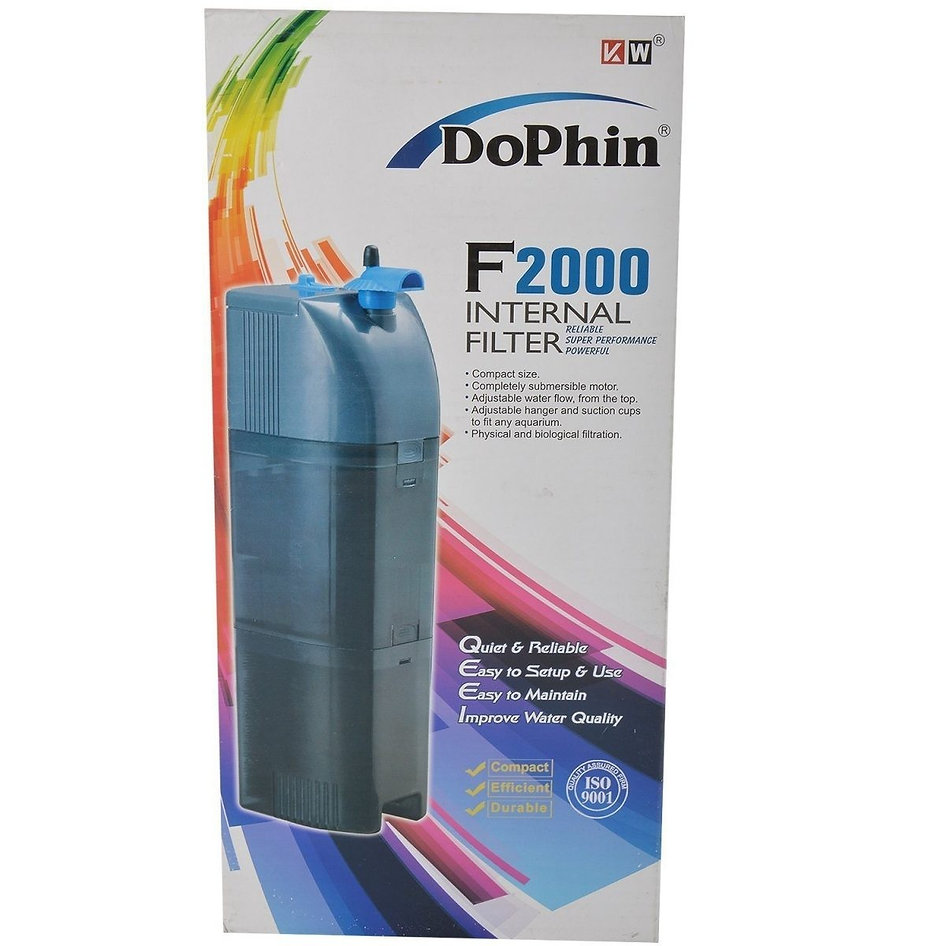 KW Zone Dophin Internal Filter[Max Output - 850L/H, Model - FDF2000]