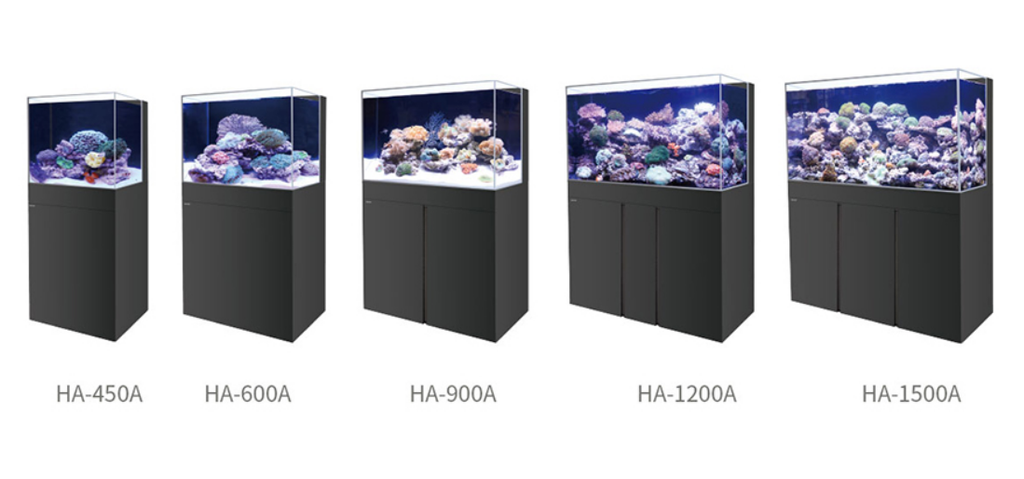 Boyu Marine Aquarium-Black, Tank + Cabinet Set (Back Filtration System)[Dimension - 673x534x483cm]