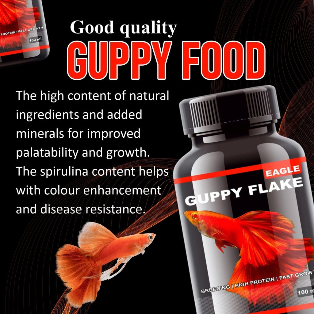 Horizone Eagle Guppy Flakes - 100ml