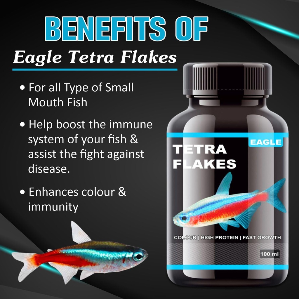 Horizone Eagle Tetra Flakes - 100ml