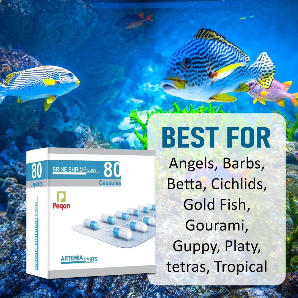 Horizone Peqon Artemia Cyst Blue Ring 80 Capsules