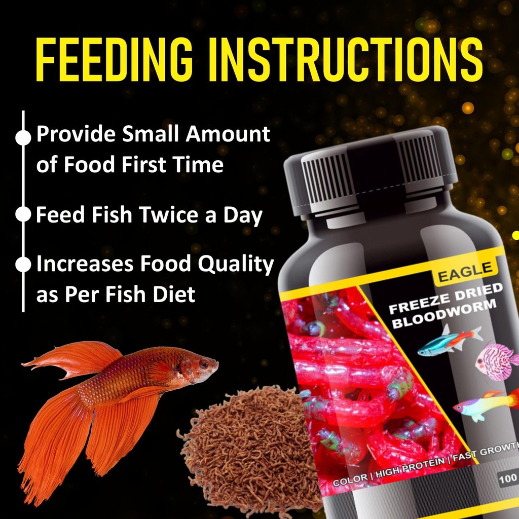 Horizone Eagle Freeze Dried Blood Worms - 100 ml