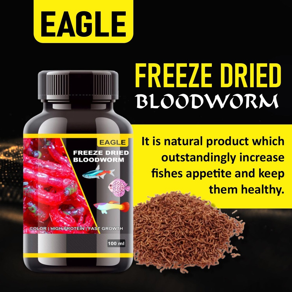 Horizone Eagle Freeze Dried Blood Worms - 100 ml