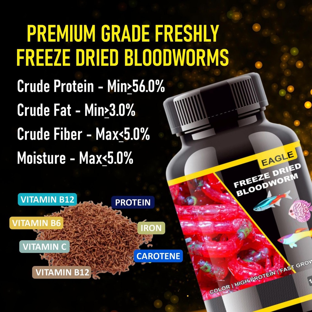 Horizone Eagle Freeze Dried Blood Worms - 100 ml