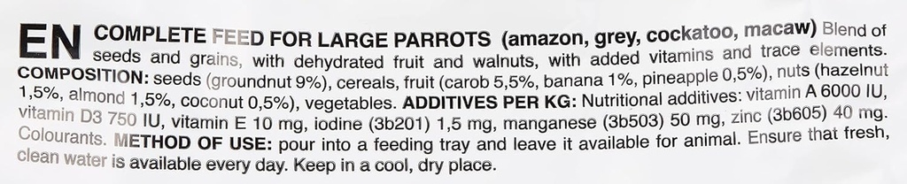 Padovan Grandmix Pappagalli[Weight - 600g]