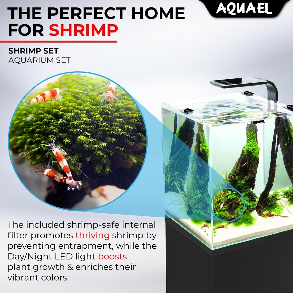 Aquael Shrimp Set Smart White-Day & Night[Volume - 10L]