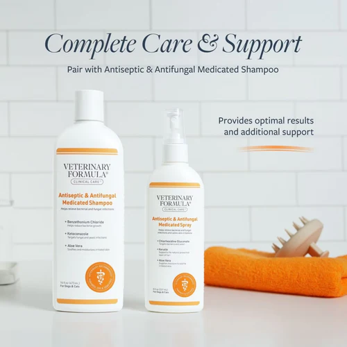 Synergy Labs Veterinary Formula Clinical Care Antiseptic & Antifungal Spray For Dogs & Cats 236ml[Volume - 236ml]