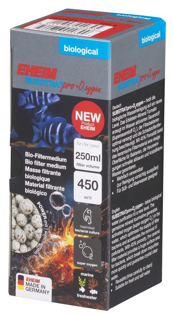 EHEIM SUBSTRATpro+ O₂xygen 183g ≈ 250ml filter media