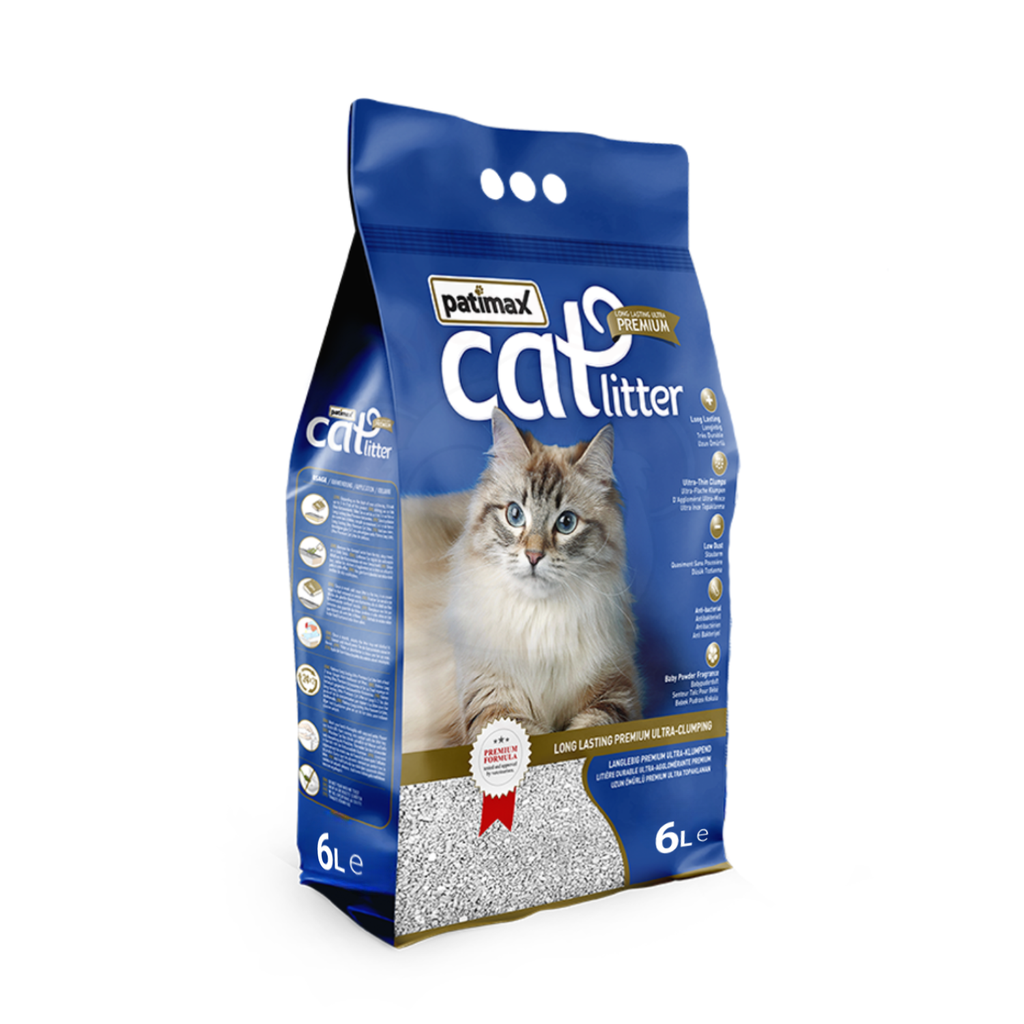 Patimax Premium Ultra Clumping Cat Litter[Flavor - Baby, Size - 6L]