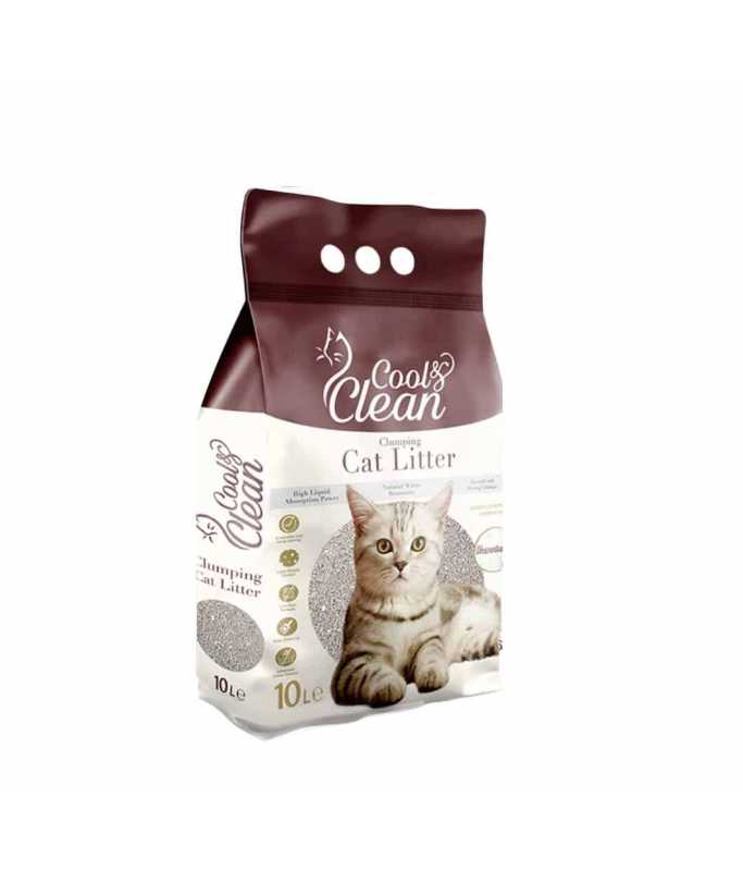 Patimax Cool & Clean Clumping Cat Litter 10L[Flavor - Baby Powder]